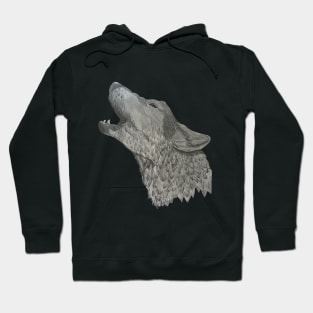 Howling Wolf Sketch Hoodie